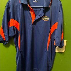 2XU Navy and Orange Polo Shirt